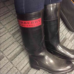 Burberry rain boots