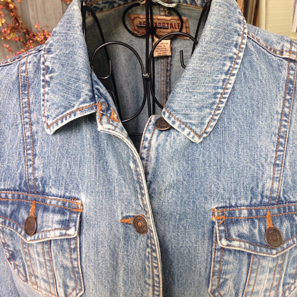 Denim Jean jacket - used - has the "worn" look