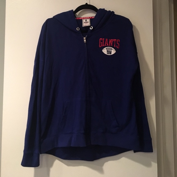 PINK Victoria's Secret Tops - VS PINK NY Giants Bling Zip Up