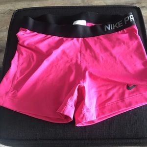 Pink Nike Pro Spandex