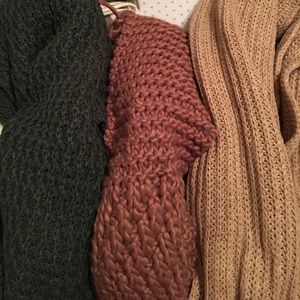 3 Chunky Scarves