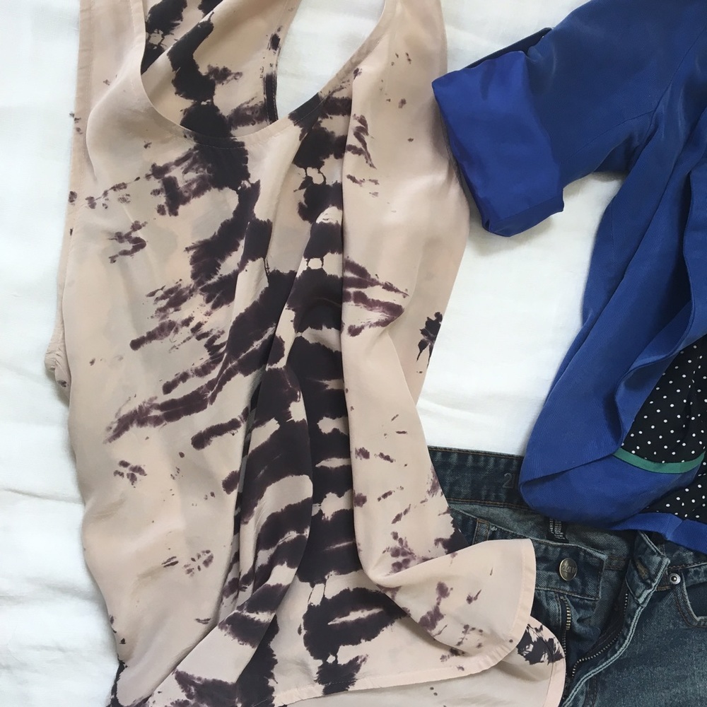 Silk Tie Dyed Tank