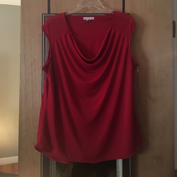 Red camisole top - Picture 2 of 4