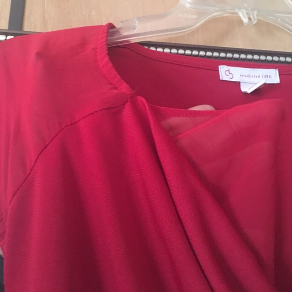Red camisole top - Picture 4 of 4