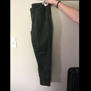 Zara Green Skinny Jeans