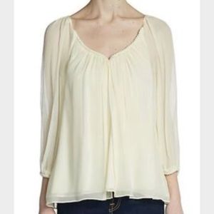 DVF Fenobe Silk Peasant top