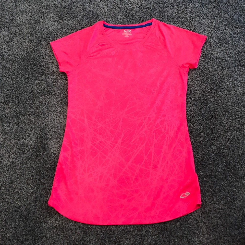 Champion neon pink workout shirt