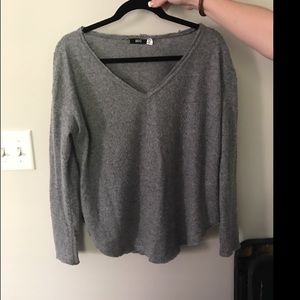 Urban Outfitters Grey V-Neck Sweater