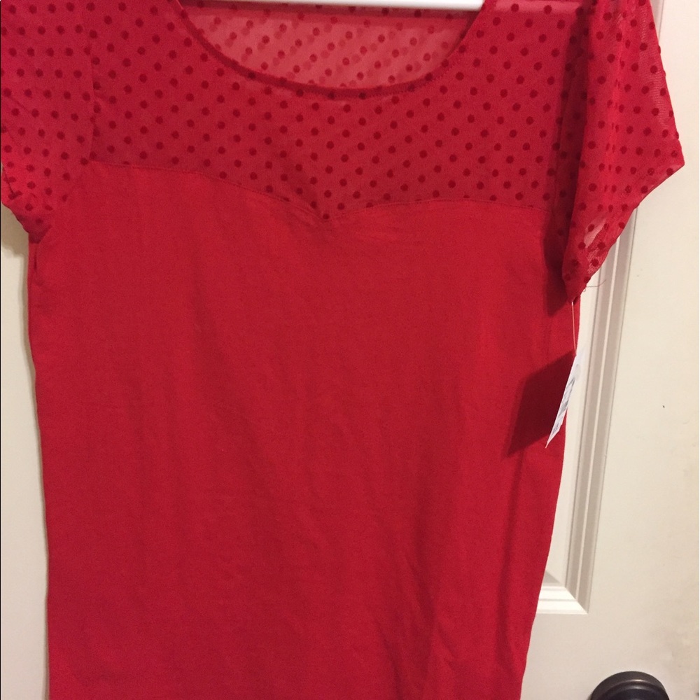 Red blouse