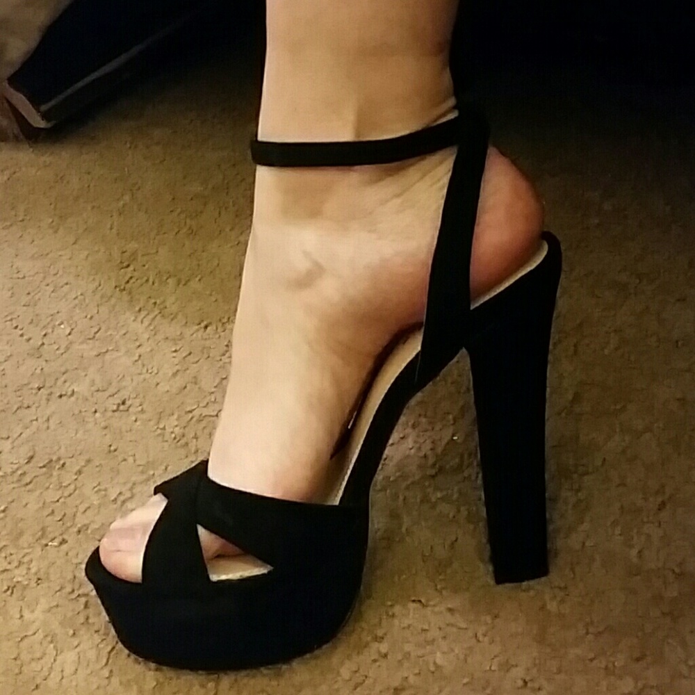 Sexy black platforms