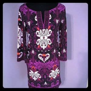 Plum and Orange Dress