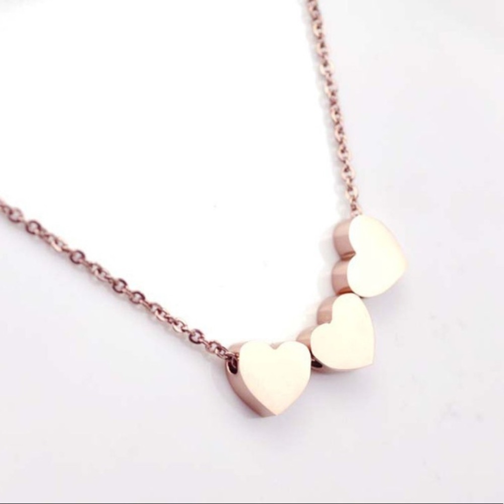 gold plated heart necklace  ❤️ - Picture 2 of 3