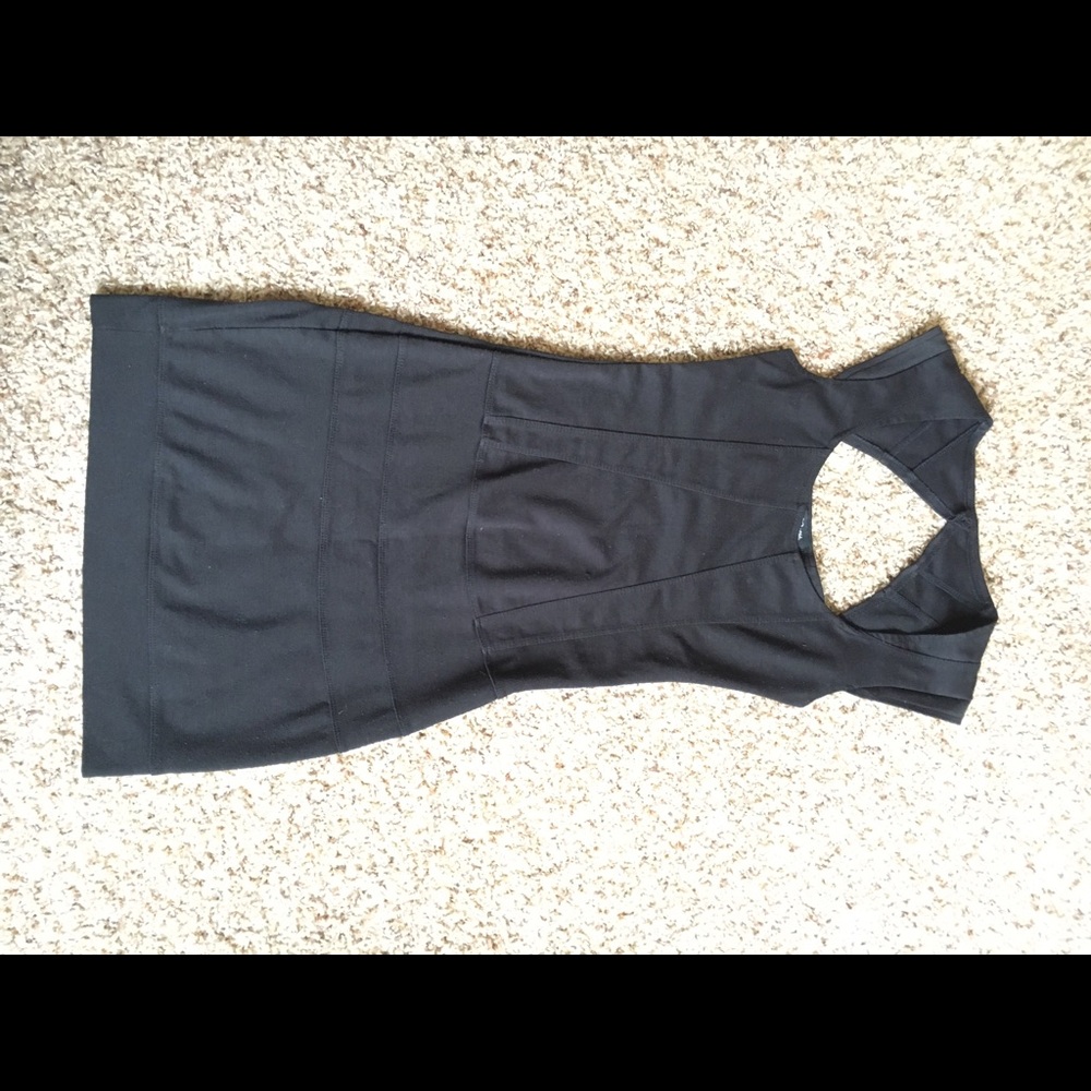 Black mini dress