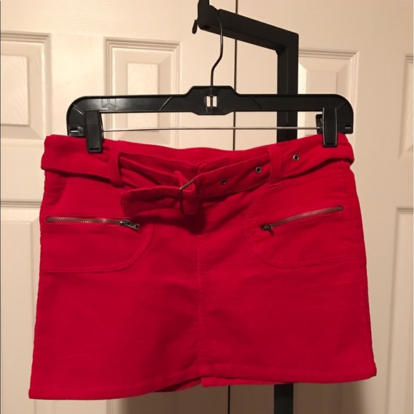 Dresses & Skirts - New Red corduroy skirt size 3