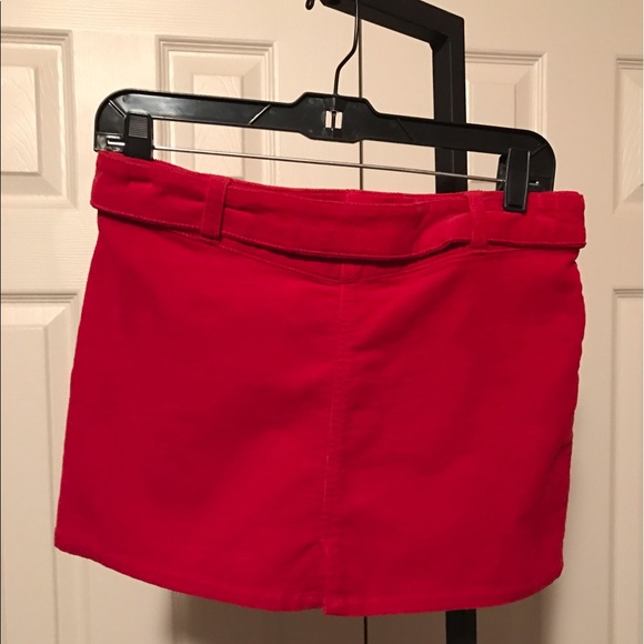 New Red corduroy skirt size 3 - Picture 2 of 2