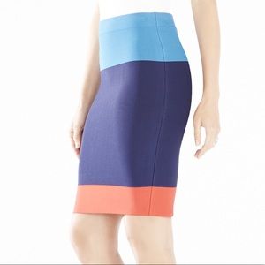 NWT BCBGMAXAZRIA color blocked pencil skirt 💙
