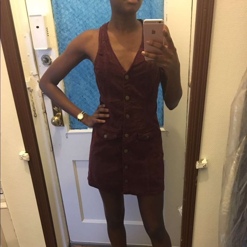 Urban Outfitters burgundy corduroy dress. Sz:S