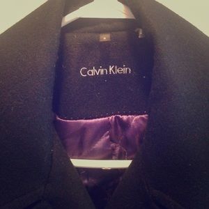 Black Calvin Klein Pea Coat
