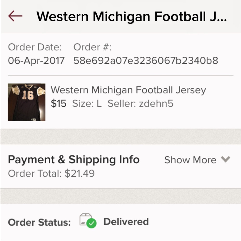 it says it was delivered not canceled.