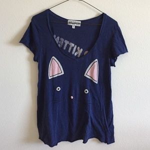 Wildfox J' 💗 Kittens top