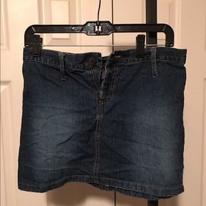 New Jean blue mini skirt size medium