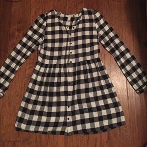 Black and white plaid dress/tunic