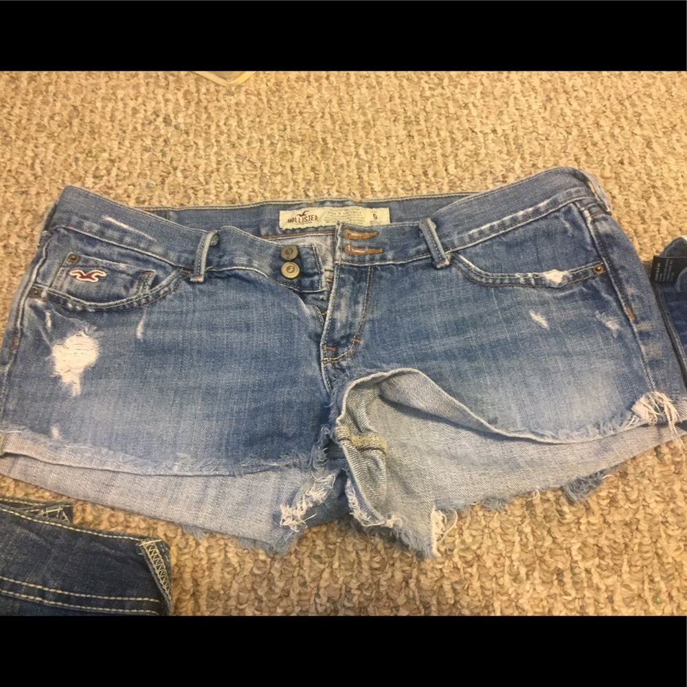 Blue jean shorts