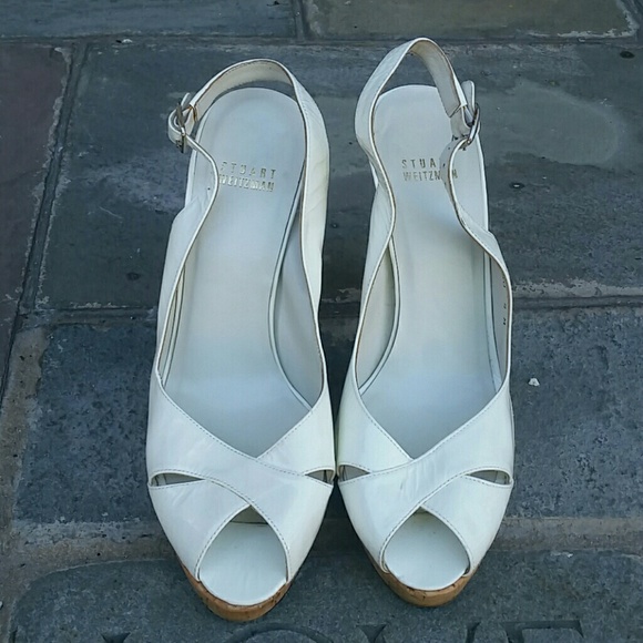 🎉HP🎉Peep Toe Patent Leather Stuart Weizmann - Picture 2 of 6