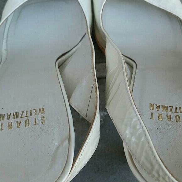 🎉HP🎉Peep Toe Patent Leather Stuart Weizmann - Picture 5 of 6