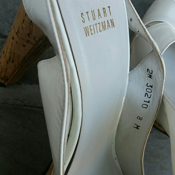 🎉HP🎉Peep Toe Patent Leather Stuart Weizmann - Picture 6 of 6