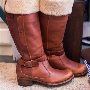 UGG Australia Tall Leather/Sheepskin Boots