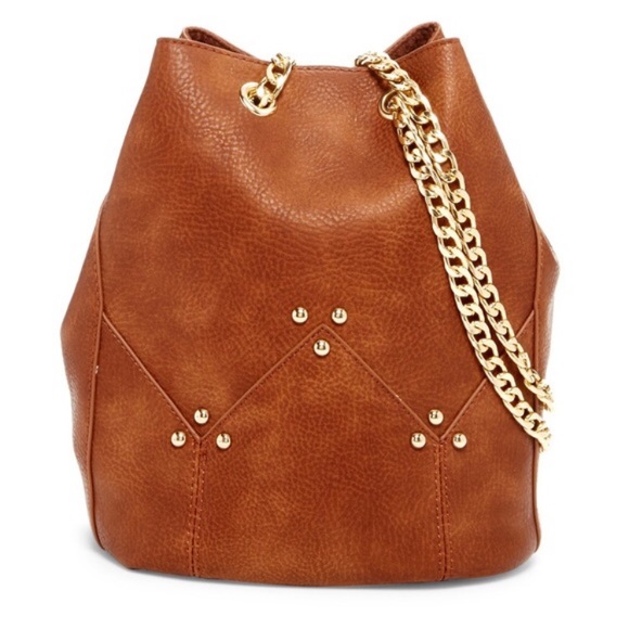 Pink Haley Handbags - 🔥SALE 🔥Maisie Brown bucket bag w/gold hardware