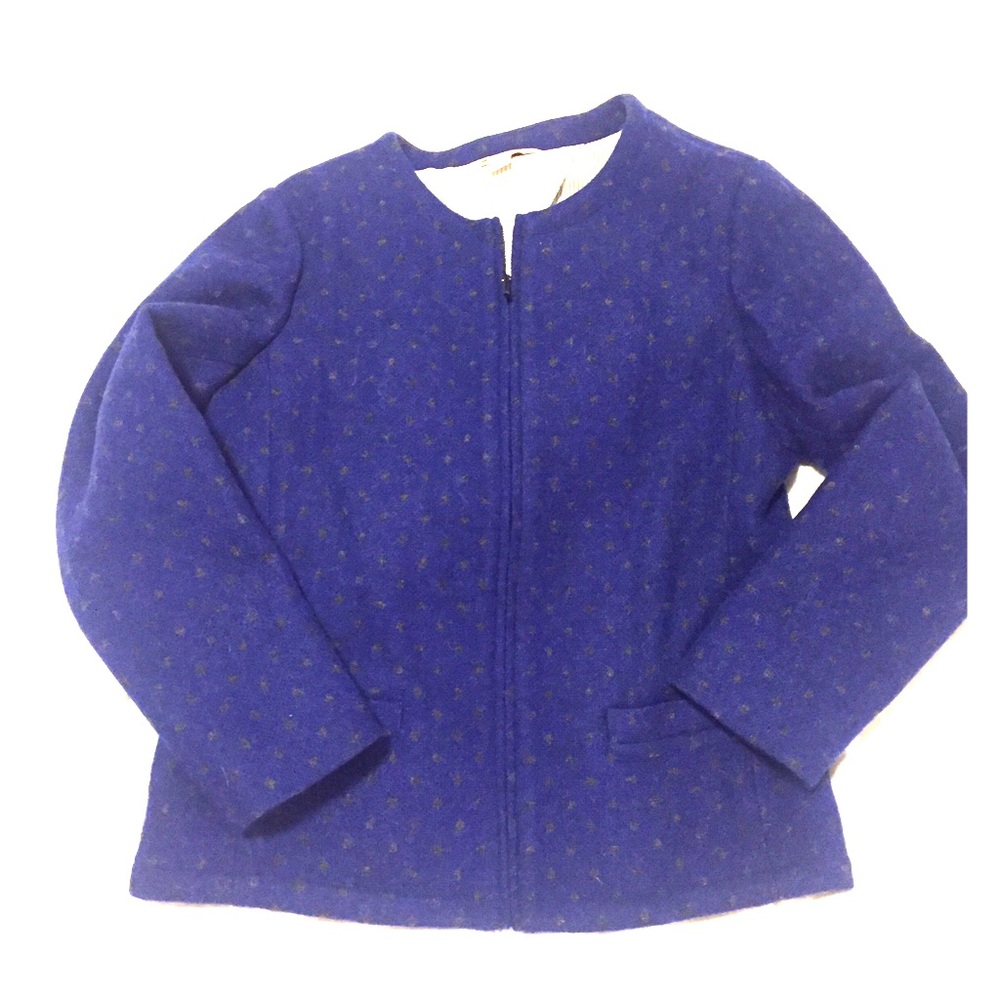 Brooks Brothers Blazer, Cobalt blue & grey dots!