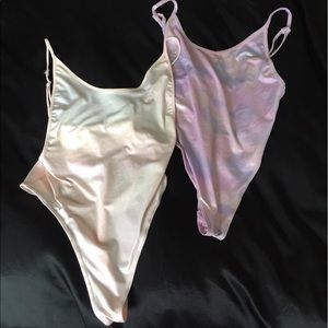 Lot of 2 NWOT Hologram Bodysuits
