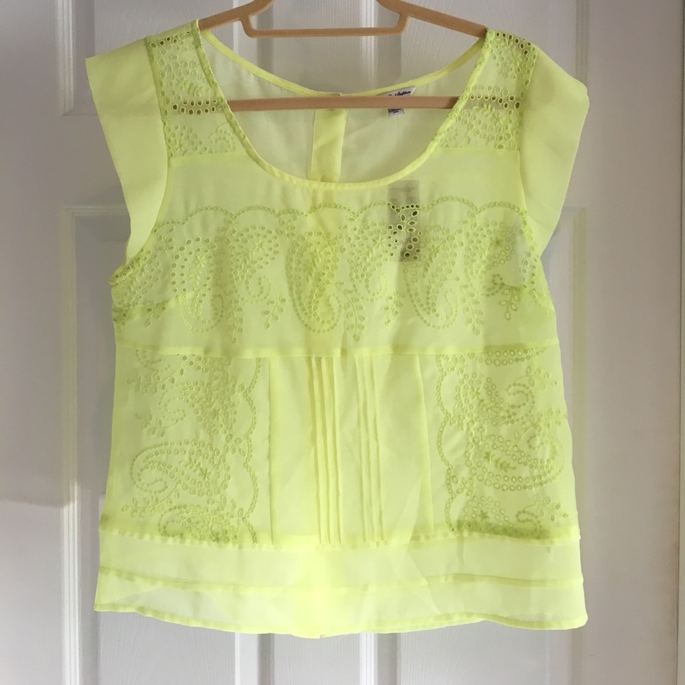 Neon Sheer Top