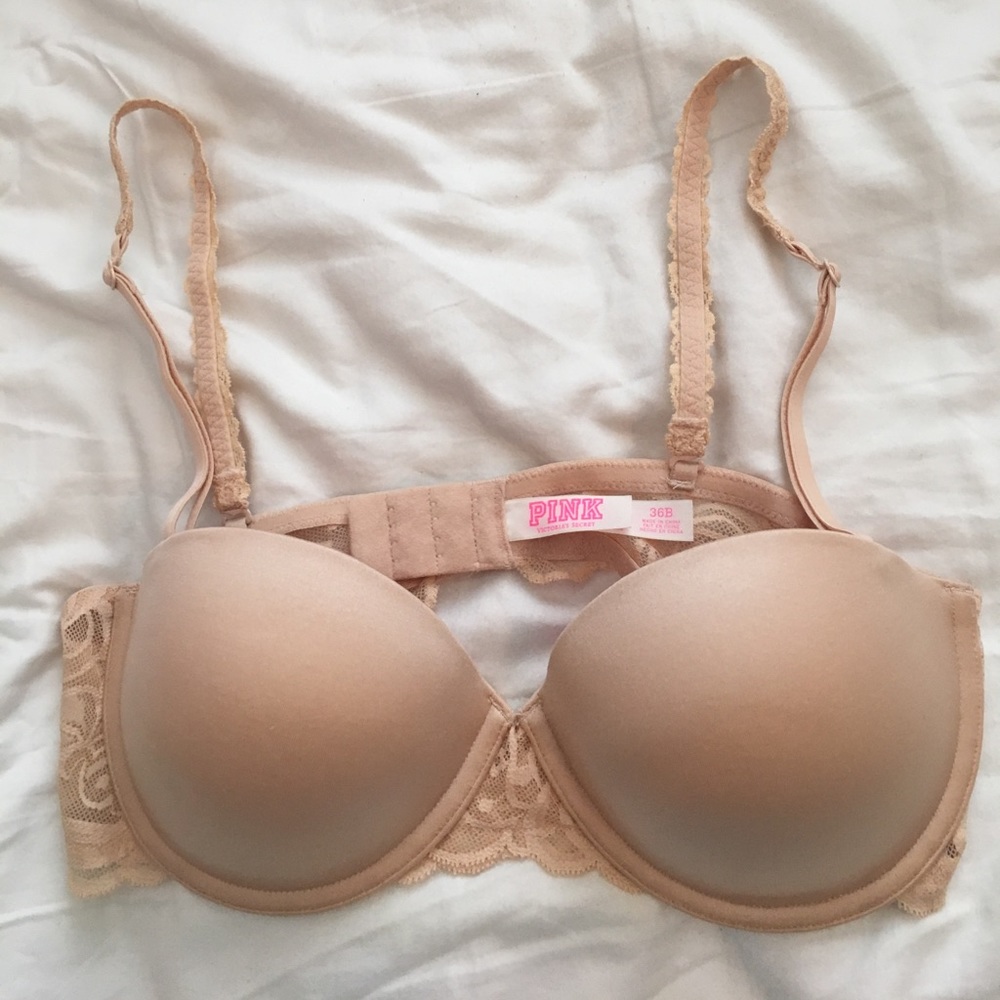 2 VS Pink Push-up Bras