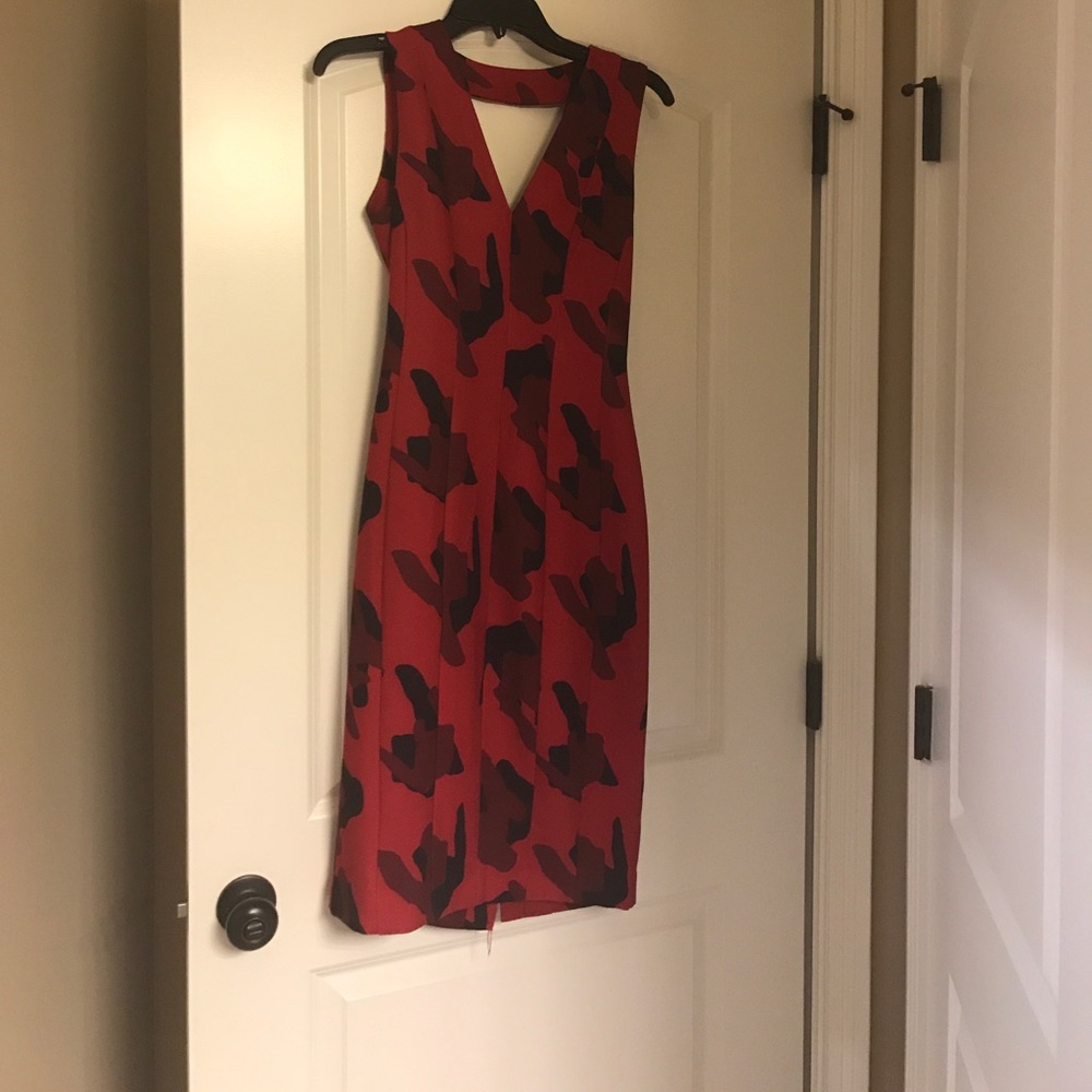 Red Camo Like Dress