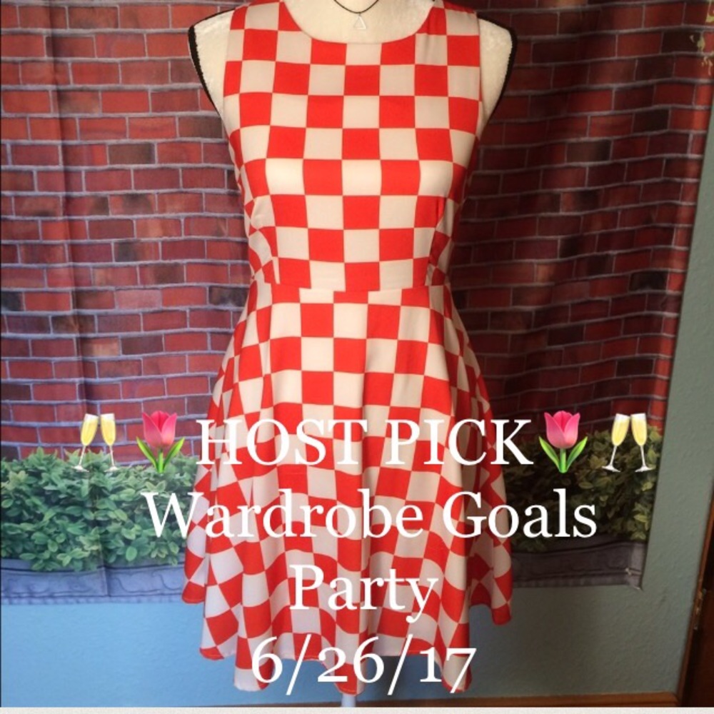 🌷Host Pick🌷Ya Los Angeles - Checkered  dress