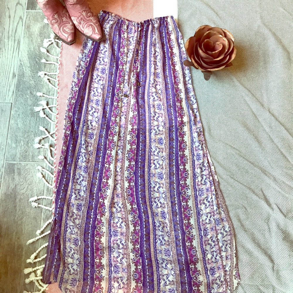 Long boho skirt