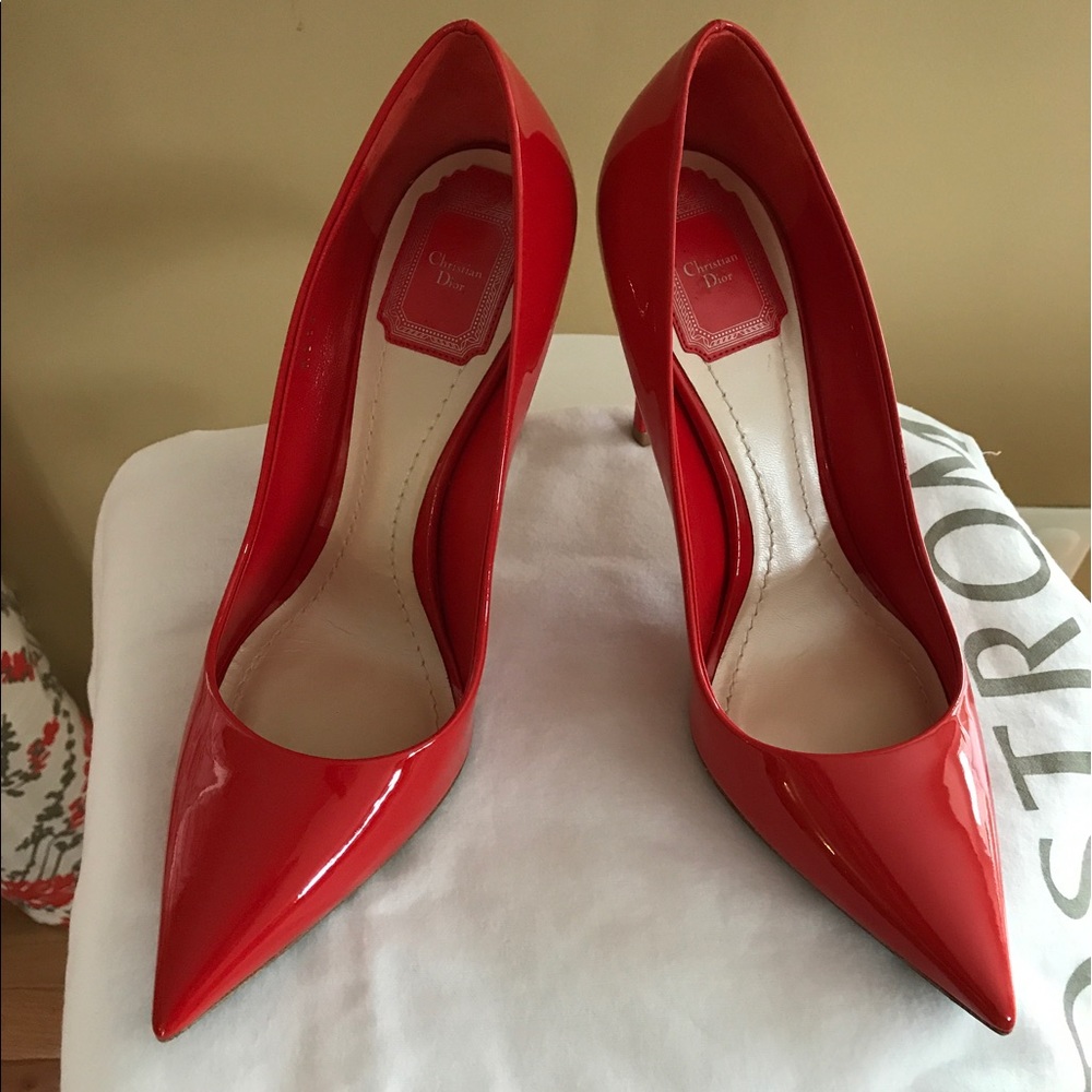 Christian Dior Calfskin Patent Stiletto