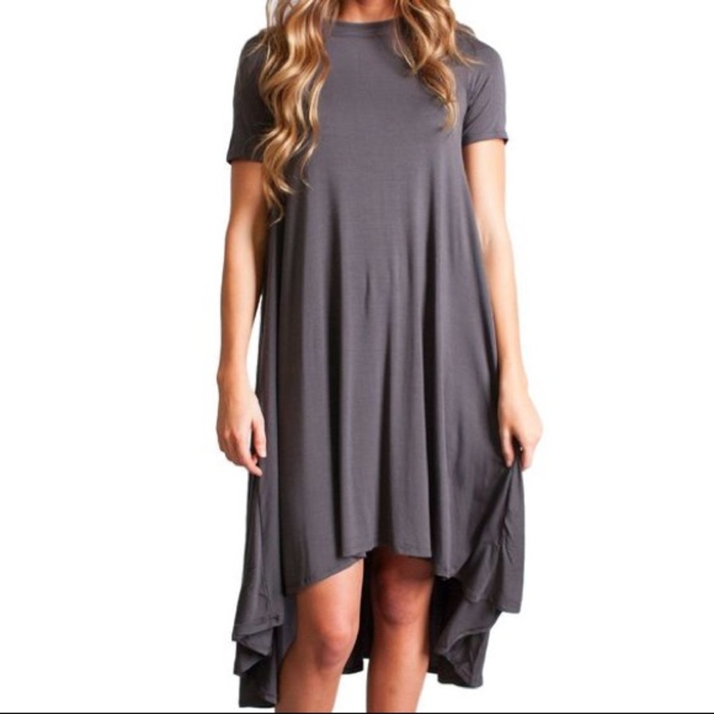 High Low Piko Dress