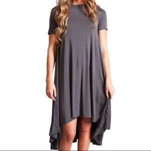 High Low Piko Dress