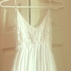 White Boho Chic white airy dress