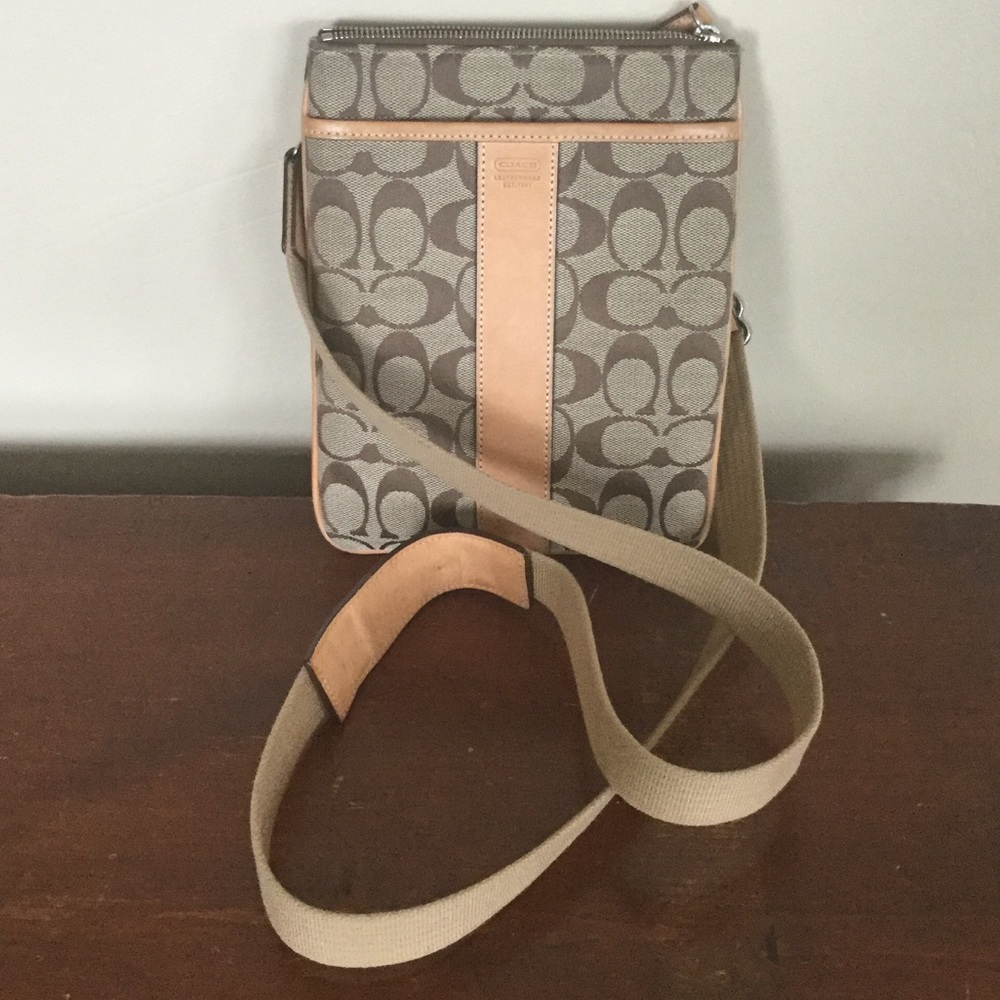 COACH Signature C Canvas & Leather Crossbody Bag