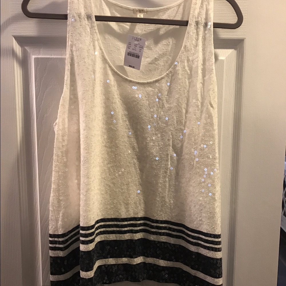 Jcrew xl sequin tank