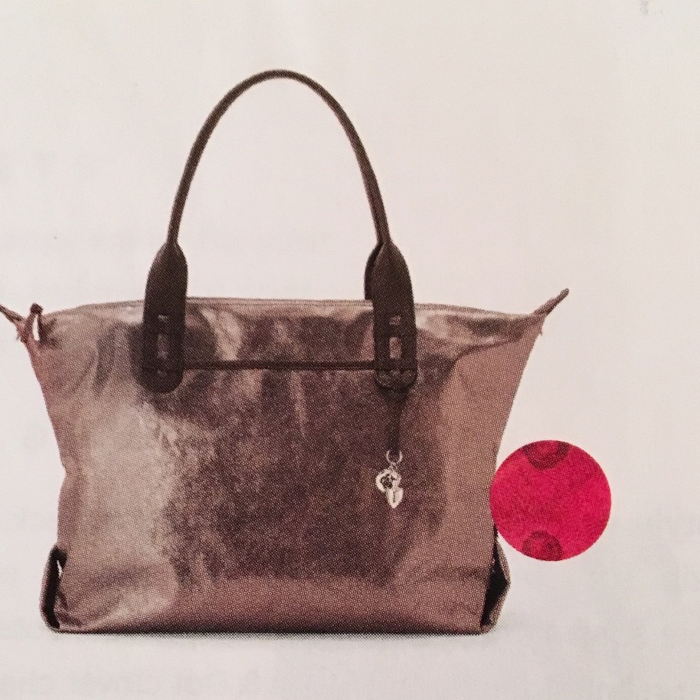 NWT Stella & Dot How Does She Do It Tote- Pewter