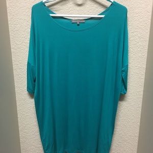Teal short sleeve tunic