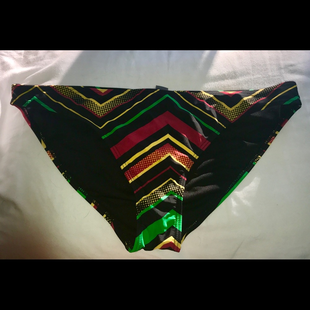Rasta bathing suit bottoms