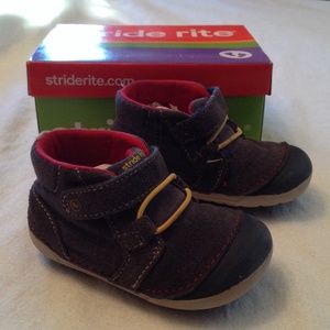 STRIDE RITE NAVY SUEDE BABY BOYS SHOES | Size 4.5W