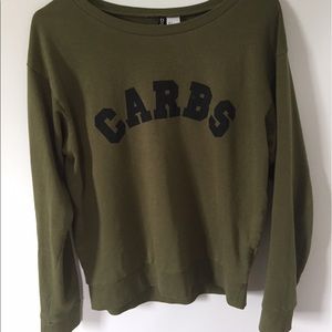 Army green sweater